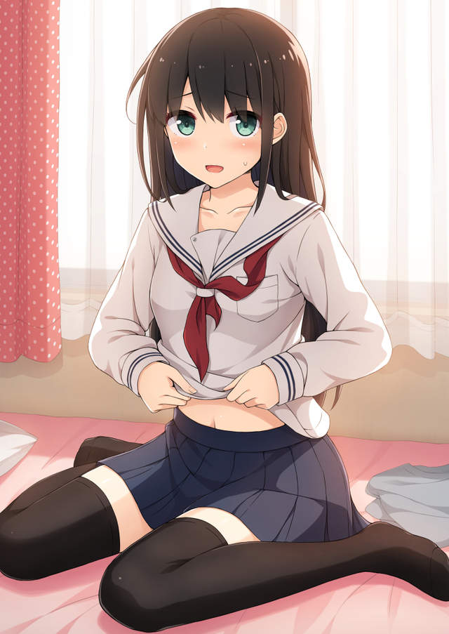 绘师吐槽《制服百褶裙根本看不到肚脐》不要破坏人家的美好想像啦