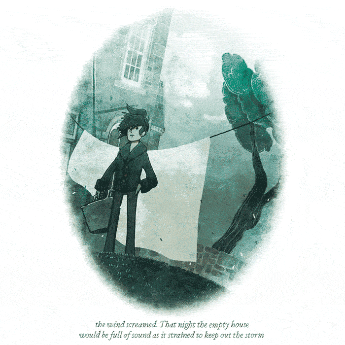 《一个人的恐怖》插画家创作的情境动图让你觉得这份恐惧很有感