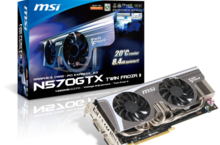 微星N500GTX Twin Frozr II系列顯示卡：溫度降低20℃ 噪音減少8.4dB