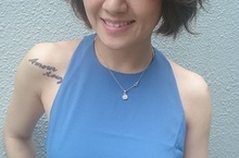 不老童顏楊佩潔欲轉大人三十歲變髮圖強揮刀剪去三十公分長髮