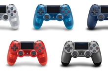 無線控制器(DUALSHOCK®4) 新色登場 「晶透」、「水晶紅」 、「水晶藍」、 「鋼鐵黑」與「午夜藍」 