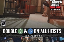 GTA 線上模式本週提供雙倍 GTA 遊戲幣及聲望值：搶劫任務（即日起至 15 日）