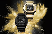 G-SHOCK GMW-B5000推出全新配色 獨特全黑及黑金設計   髮絲紋外觀搭配黑色液晶螢幕 完整呈現細節與質感  GMW-B5000GD台灣9/29(六)正式登場