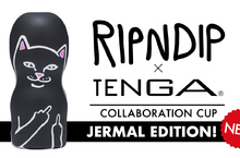 跨界聯名黑潮來襲！RIPNDIPＸTENGA黑色聯名杯粉墨登場 專屬成人的黑色幽默　超潮聯名CUP夾娃娃機進駐快閃店展示