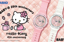 BABY-G × Hello Kitty Pink Quilt Series 聯名錶款 粉紅針織菱格深受90年代日本年輕女性喜愛
