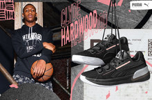 PUMA HOOPS高機能旋風席捲籃球殿堂 PUMA Clyde Hardwood Metallic黑夜耀金 紐約尼克隊新秀 RJ Barrett衝勁在線永不停歇