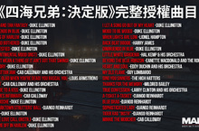 《四海兄弟：決定版》完整授權曲目揭露