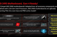 MSI Z490系列主機板釋放PCIE 4.0顯示卡和SSD性能