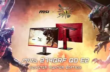 MSI宣布歡慶《Monster Hunter》聯名款MAG 274QRF QD E2電競顯示器限量開賣