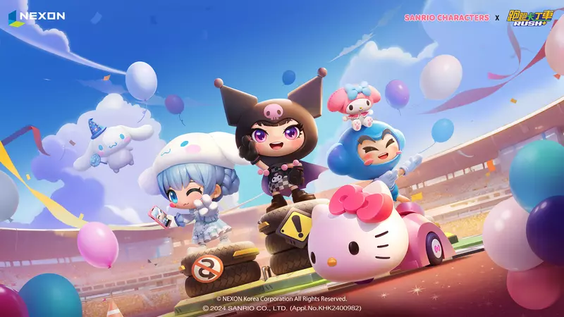 《跑跑卡丁車RUSH+》與《SANRIO CHARACTERS》合作啟動  推出多款人氣角色聯名款 一起在跑跑相見吧！