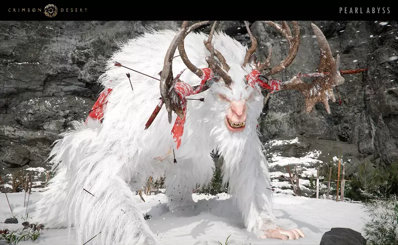 珍艾碧絲《赤血沙漠》釋出首支頭目戰鬥影片 與劃破暴風雪的山神「白角」展開刺激對戰 