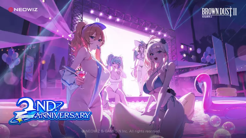 NEOWIZ 手遊《棕色塵埃2》2週年紀念「Splash Queen」事前預約正式開跑