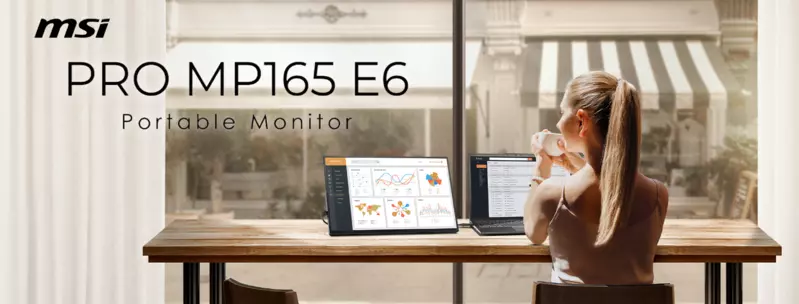 MSI全新「PRO MP165 E6便攜顯示器」上市