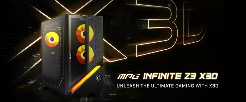 MSI 推出搭載 AMD Ryzen™ X3D 處理器 MPG Infinite Z3 X3D電競桌機