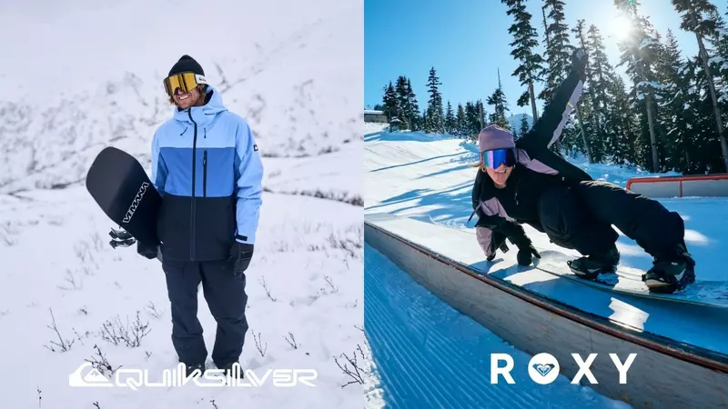 QUIKSILVER 及 ROXY本季推出機能X時尚X環境友善 的全方位滑雪系列！
