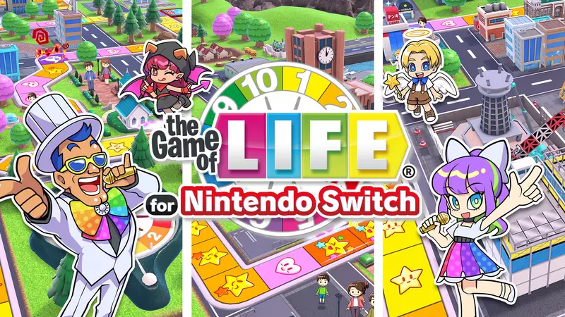 經典回歸！《the Game of LIFE for Nintendo Switch》12月18日上市開局 遊戲首次中文化！年末最適合同樂的派對遊戲！