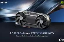 技嘉於 CES 2026 發表精巧設計 AORUS GeForce RTX™ 5090 INFINITY 顯示卡 以創新散熱技術釋放極致效能