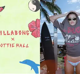 BILLABONG X LOTTIE HALL設計師聯名系列 手繪藝術與衝浪精神的碰撞，和浪一樣奔向自由！