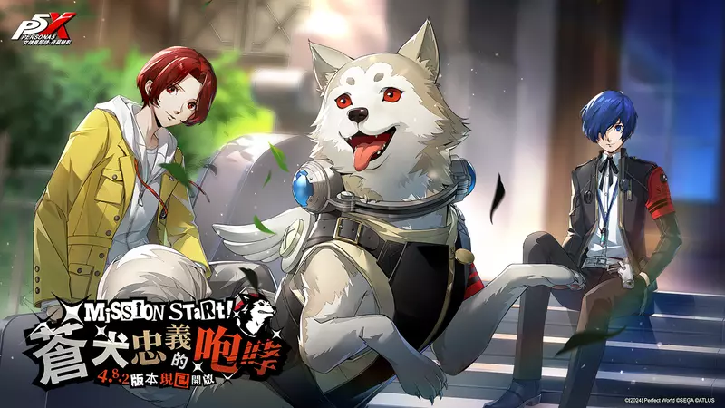 《女神異聞錄：夜幕魅影》開啟P3R聯動新章，4.8.2版本「蒼犬忠義的咆哮」正式上線 二週年應援紀念活動即將揭開序幕，5星限定角色免費送！