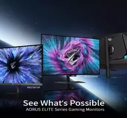 技嘉推出全新 AORUS ELITE 系列電競螢幕，以 5K Mini LED 與新一代 Tandem OLED 拓展高階電競顯示體驗