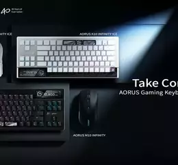 技嘉於 COMPUTEX 2026 發表 AORUS K10 INFINITY 電競鍵盤與 M10 INFINITY 電競滑鼠