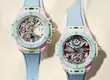 HUBLOT宇舶首款三色一體的粉彩陶瓷時計 Big Bang Summer 計時碼錶+陀飛輪腕錶  開啟多彩陶瓷腕錶新篇章 綻放最Chill的盛夏靈魂