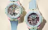 HUBLOT宇舶首款三色一體的粉彩陶瓷時計 Big Bang Summer 計時碼錶+陀飛輪腕錶  開啟多彩陶瓷腕錶新篇章 綻放最Chill的盛夏靈魂
