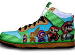 超級瑪利歐 Super Mario x Nike 訂制款球鞋 超級瑪利歐 Super Mario x Nike 訂制款球鞋