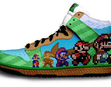 超級瑪利歐 Super Mario x Nike 訂制款球鞋