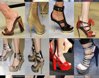 穿著特殊高跟鞋~走著更有FU!