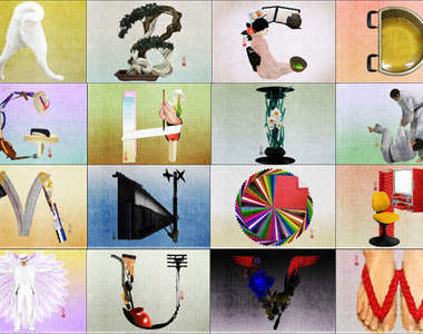 有趣的英文字造型繪畫  吉田依子