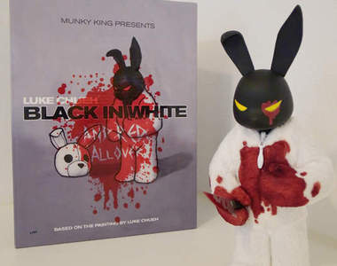 人真的不是我殺的！穿著白色毛皮的黑色兔子