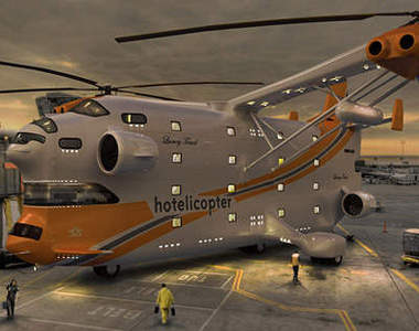 空中開房間!會飛的五星級天空旅館Hotelicopter