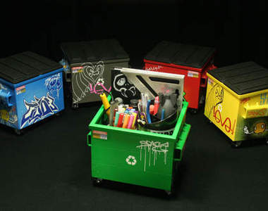 嘻哈垃圾箱 裝盆栽、裝文具還是裝私房錢都可以