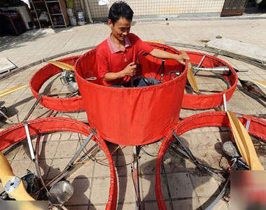 自製飛碟?!  到底是要飛去哪?