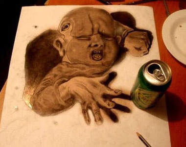 詭異的3D圖畫 一眼望去真實感加倍