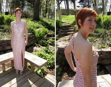 巧手做出易開罐拉環超美禮服！