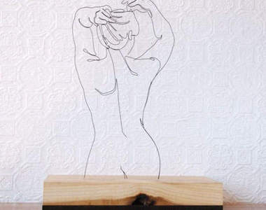 《鐵絲人形雕塑》手不巧還真的辦不到！