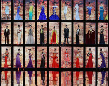 中國時裝周 人體櫥窗超吸睛