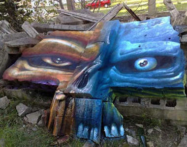 搞笑街頭塗鴉 什麼都有什麼都不奇怪