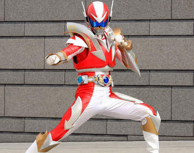 為了維護茨城縣的和平　時空戰士出動！！咻！