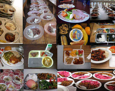 聯合國營養午餐 一缸子便當好壯觀