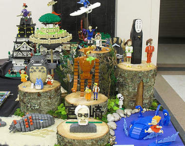 用樂高打造的宮崎駿卡通世界