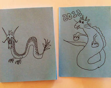 2012龍年的新年賀卡是一場苦戰（揮汗）