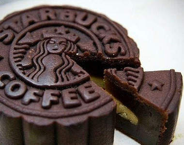 當星巴克也有了月餅  把嫦娥放哪裡啊