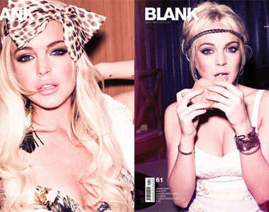 酒國天后琳賽蘿涵 Lindsay Lohan 上《Blank》雜誌封面