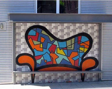 創意公車站  不用懷疑它真的是公車站 