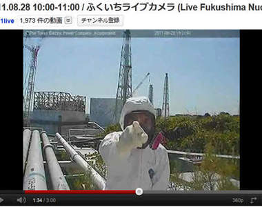 福島第一核電廠出現了奇怪舉動的謎樣白衣人？！！！