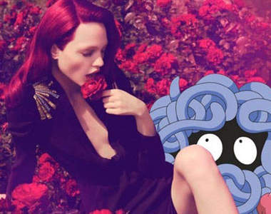 神奇寶貝和麻豆一起上時尚網站上啦～