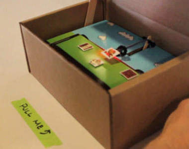 紙箱中的真實版瑪莉歐 感覺好好玩喔~